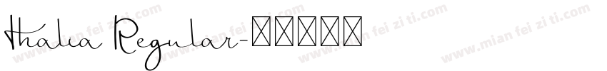 Thalia Regular字体转换